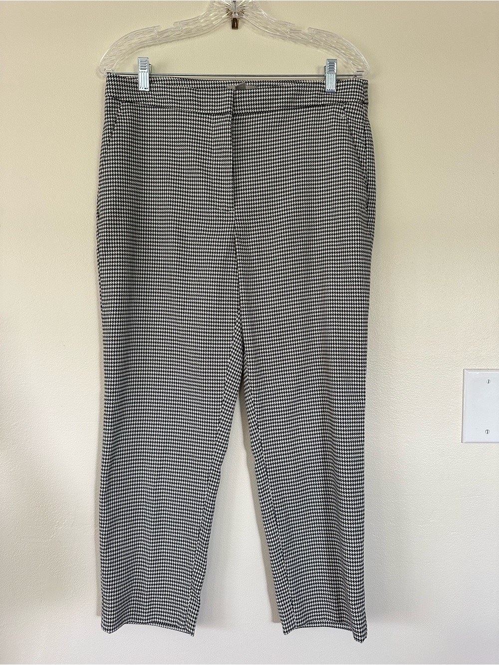 H&M Black & White Mini Houndstooth Dress Pants